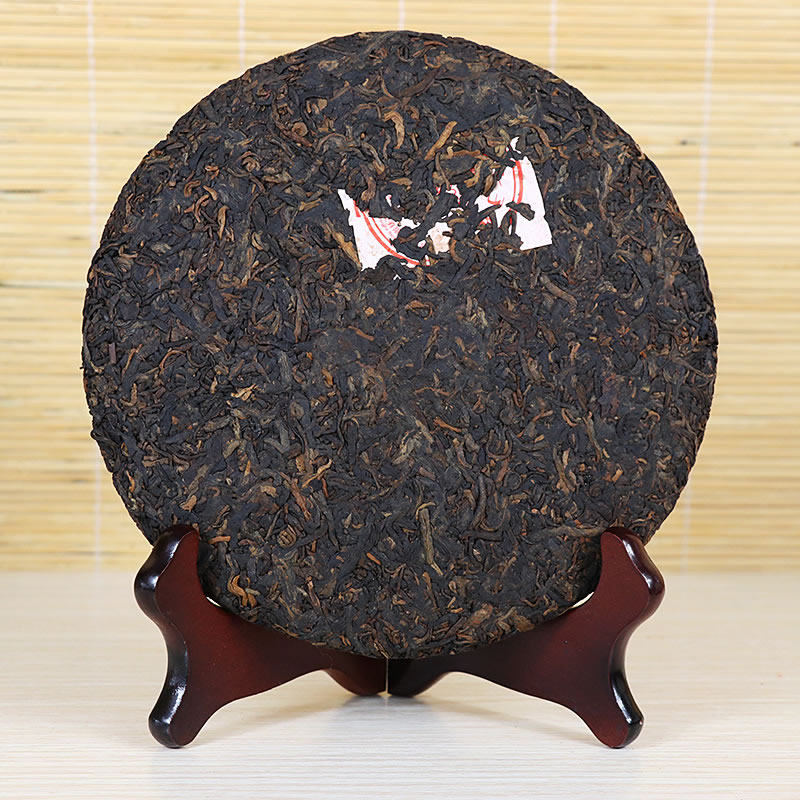 龙问茶叶八角亭普洱茶熟茶2019年经典7590布朗山朗山普洱