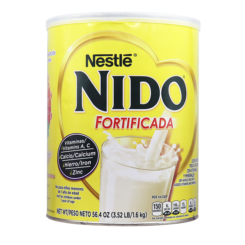 美国进口nestel雀巢nido全脂即溶儿童成人老年人全年龄奶粉1600g