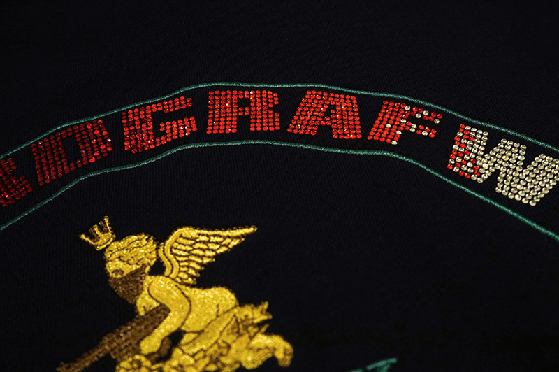 graf衣帽休闲天使皇冠刺绣原创金刺绣fuckex20水钻卫衣