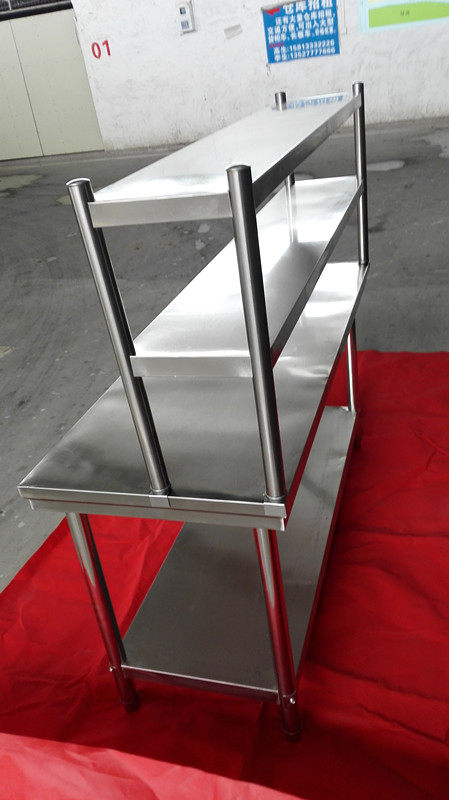 双层三层不锈钢操作台台面立架厨房桌子组装承重工作台