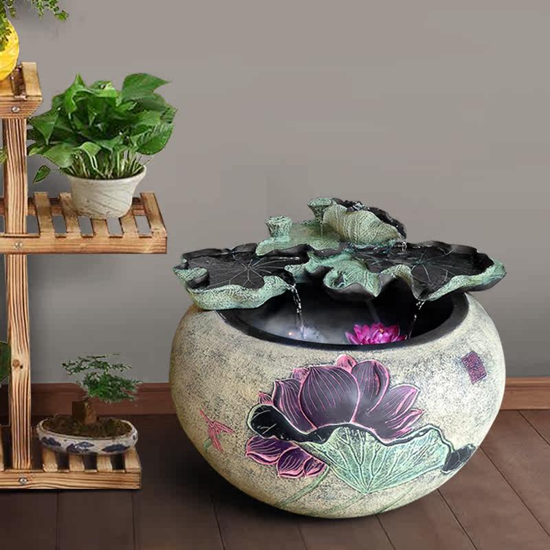 室内办公室流水喷泉风水摆件客厅水景招财