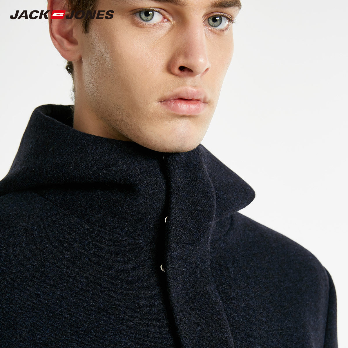 jackjones杰克琼斯含羊毛中长款 绫致 外套男218427501