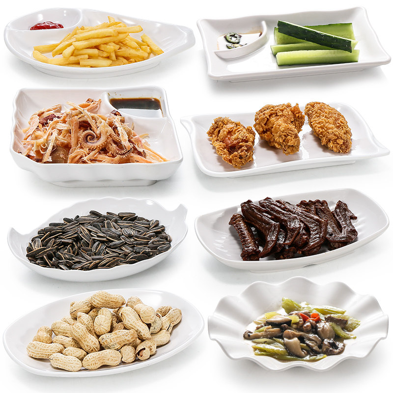 小吃酒吧盘密创意不规则凉菜盘子异形餐具商用碟