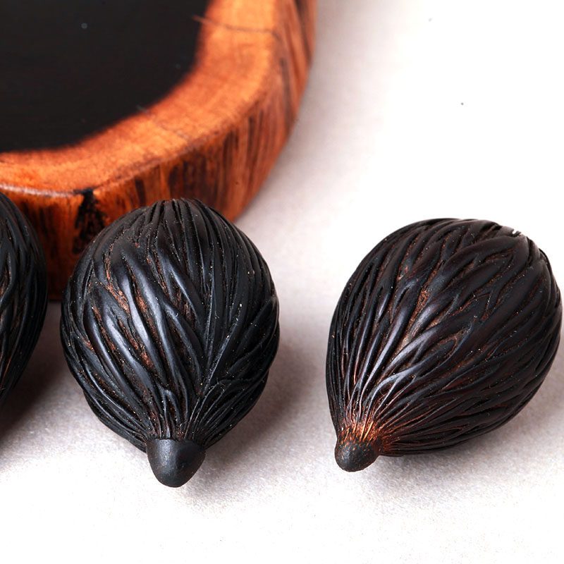 千丝果千丝菩提子原籽散珠手串狐尾椰种子挂饰品手把件文玩配件