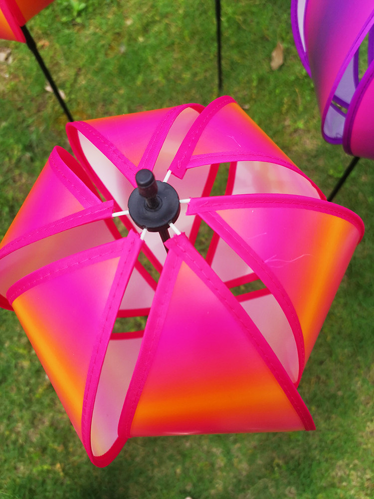 装饰云彩彩球风车圆形旋转商场酒店草坪广告风车