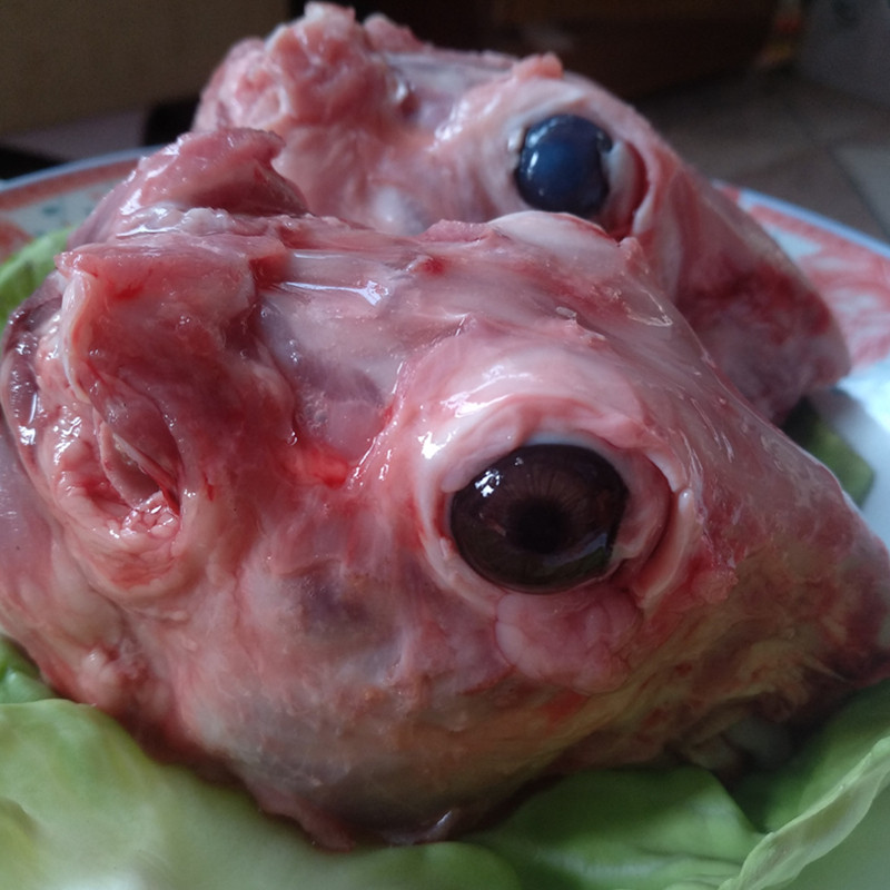 兔头冷冻新鲜兔子头鲜脑壳现杀真空1个10个其它生肉制品