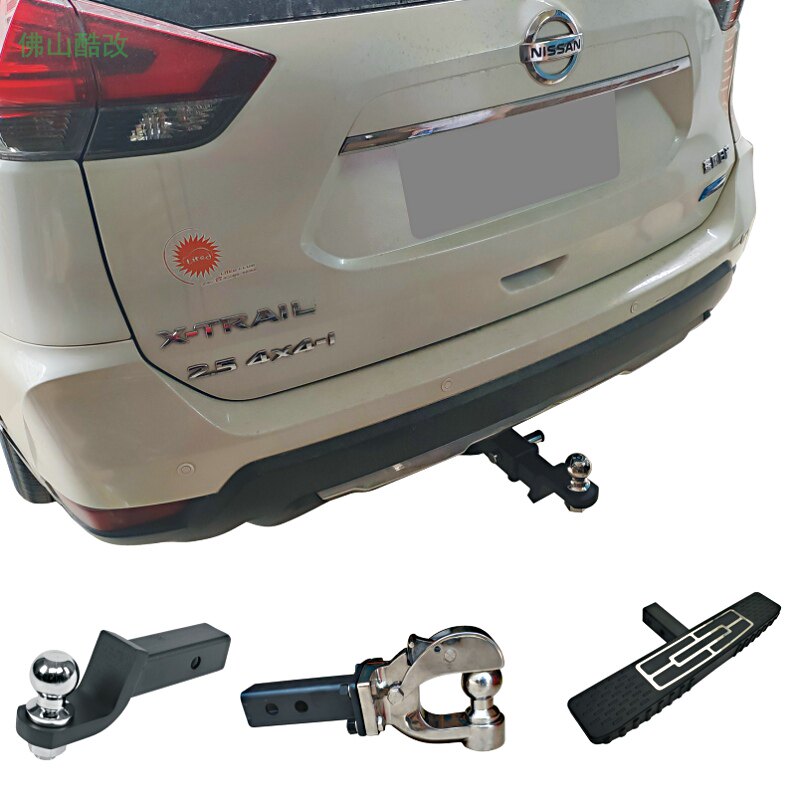 奇骏改装拖钩流氓保险杠方口拖拖车杠拖架挂钩拖车钩