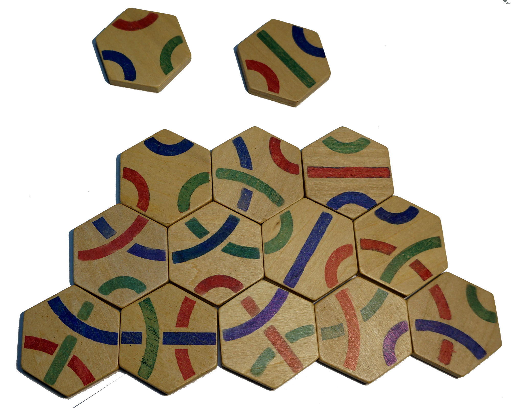 木制桌游玩具tantrix彩虹神奇拼图桌游卡牌