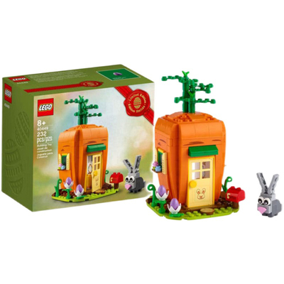 lego乐高40449海外限定款胡萝卜小屋复活节兔子拼插装积木玩具