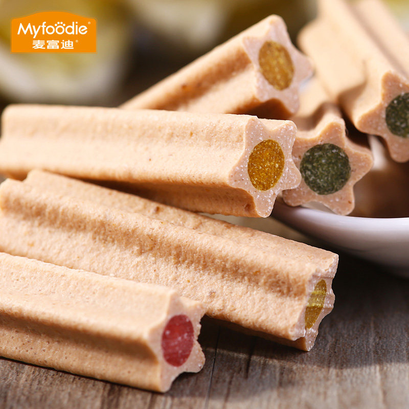 麦富迪狗零食大礼包磨牙棒清口香幼犬泰迪金毛咬胶骨头除口臭4罐