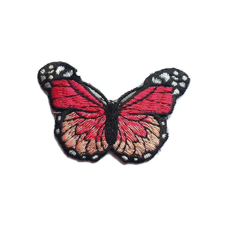 蝴蝶布贴补丁衣服刺绣贴花装饰补衣贴章破洞布贴