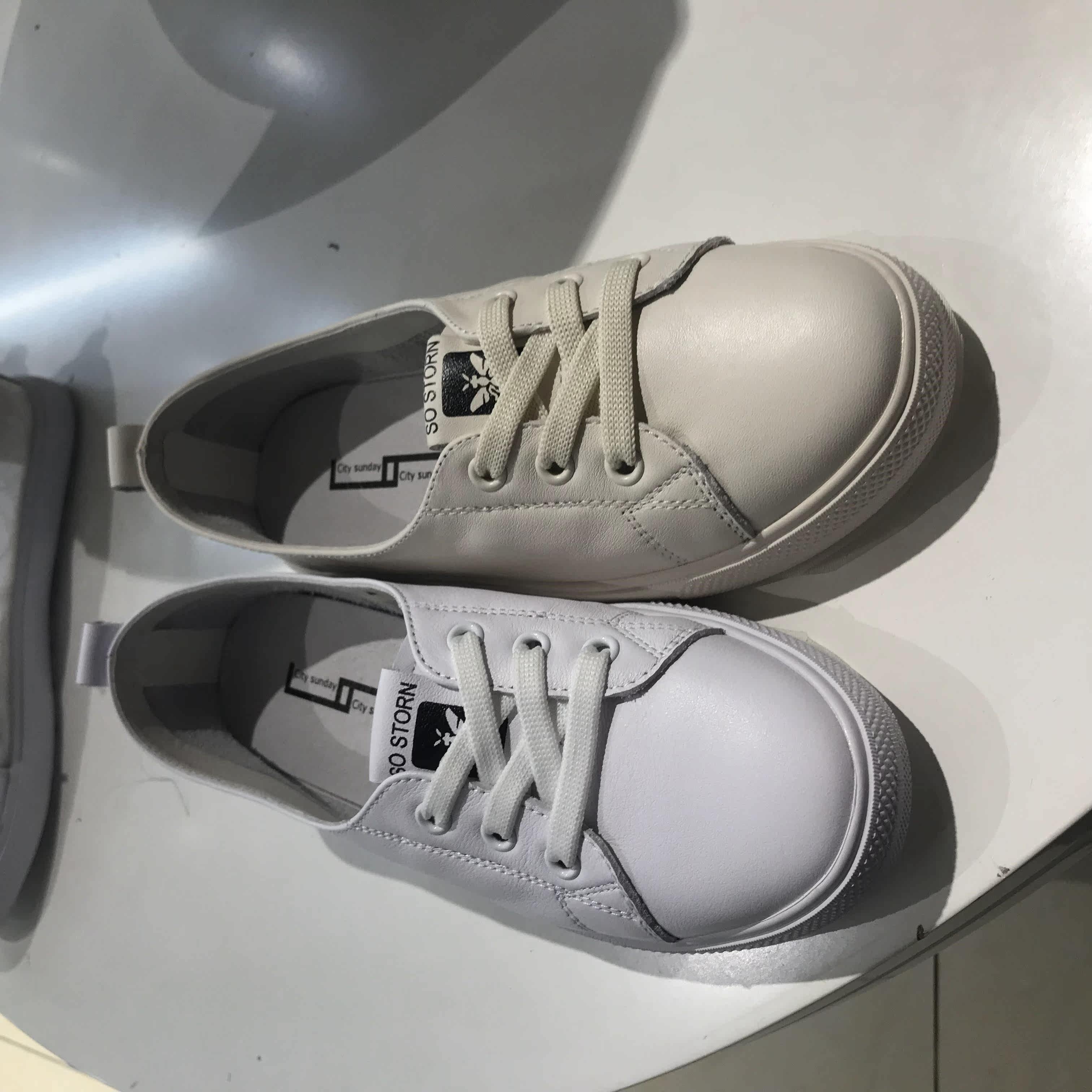 city sunday/都市星期天牛皮休闲鞋小白鞋(c24e2070)