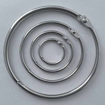 63mm书圈卡片书扣铁环活页开口扣环装订耗材