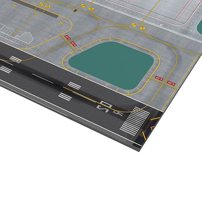 机场滑行道跑道图纸超大机位展示模型客机飞机模型