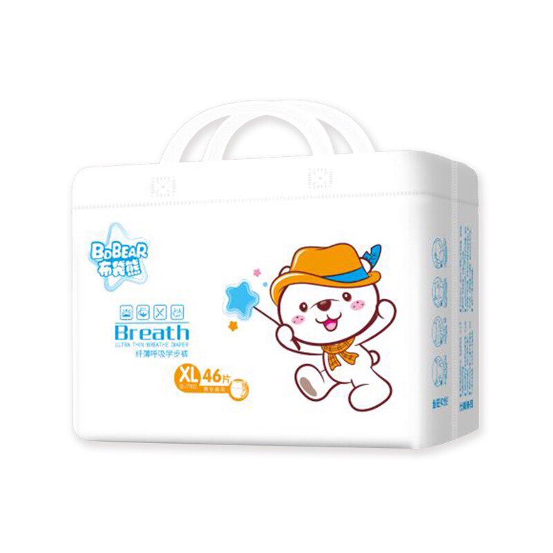 布袋熊拉拉裤学步xl46片不剪码纸尿裤