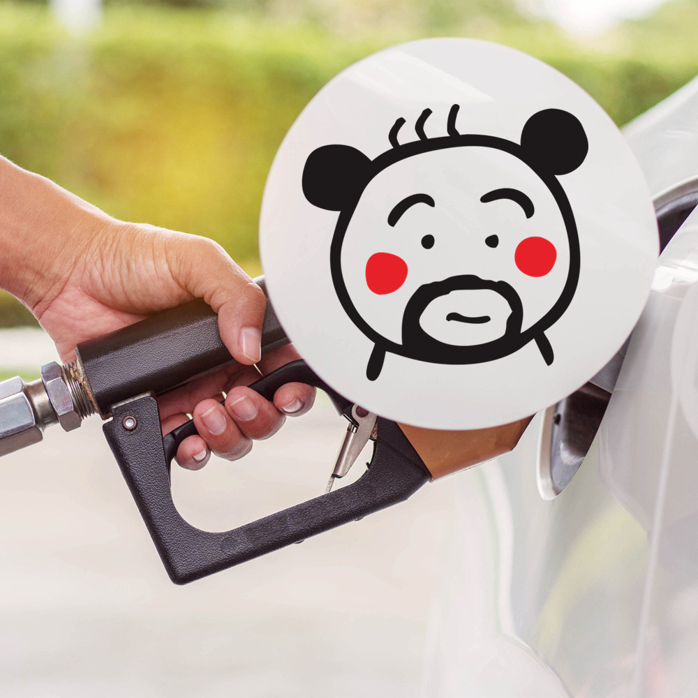 贴纸抖音同款汽车个性网红阿呆车贴后视镜侧窗汽车装饰贴