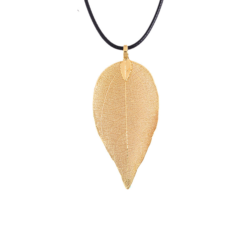 叶子韩版潮装饰品颈链短款情人节百搭简约方舟项链项链