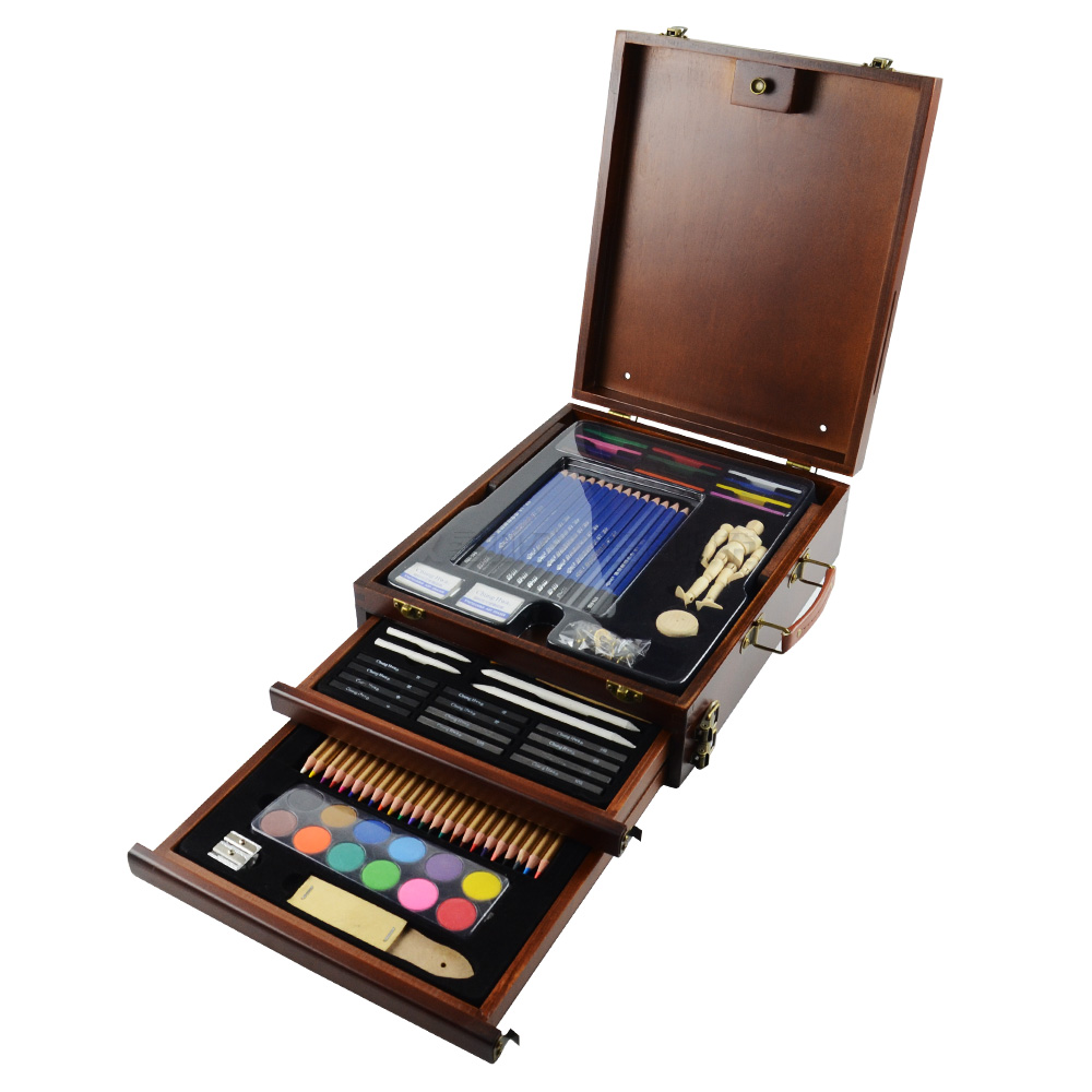 中华素描铅笔套装学生初学者美术用品专业绘图水粉颜料画笔成人绘画