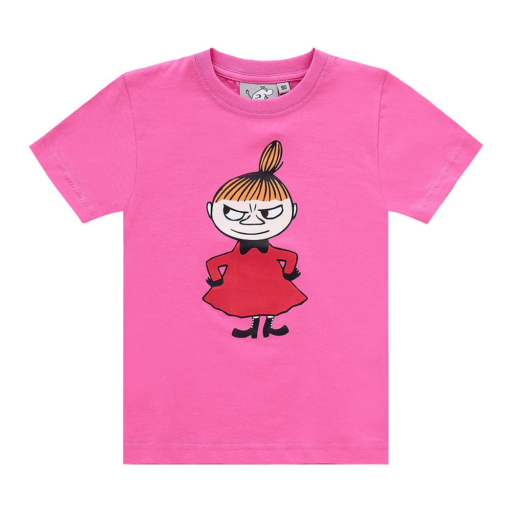 儿童亚美纯色短袖纯棉新女第二童装姆明moomint恤