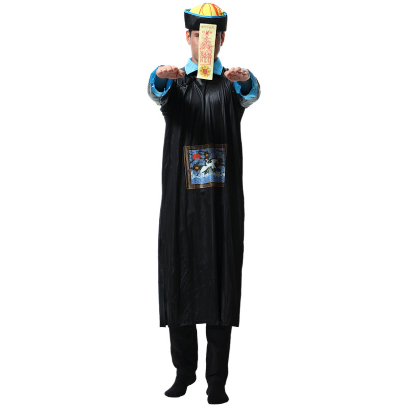 服装万圣节cosplay成人连体古代清朝僵尸服饰