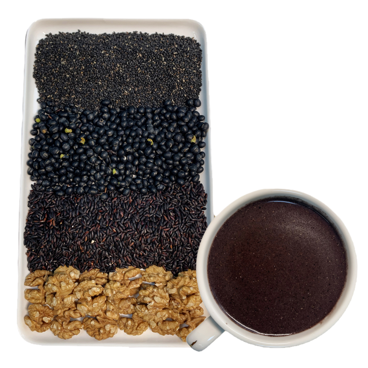 三黑粉现五黑黑豆黑米芝麻粉养发生发无糖五谷杂粮天然粉粉食品