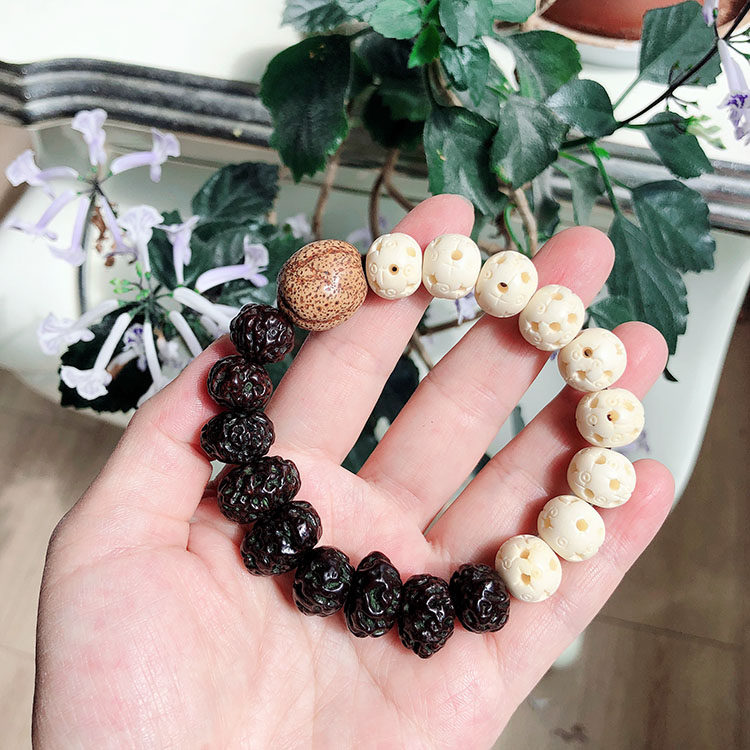 摩尼摩尼宝宝珠天意菩提牛骨路路通手串手持念珠手串