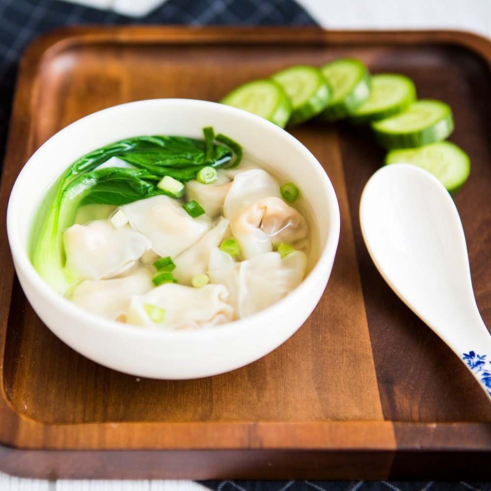 湾仔码头鲜美纯肉上汤小云吞75只速食上汤鲜肉小馄饨面点混沌早餐