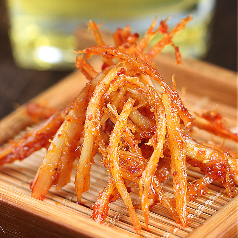 牛板咚咚咚咚牛筋丝120g香辣筋自拌辣条小包包装牛肉类