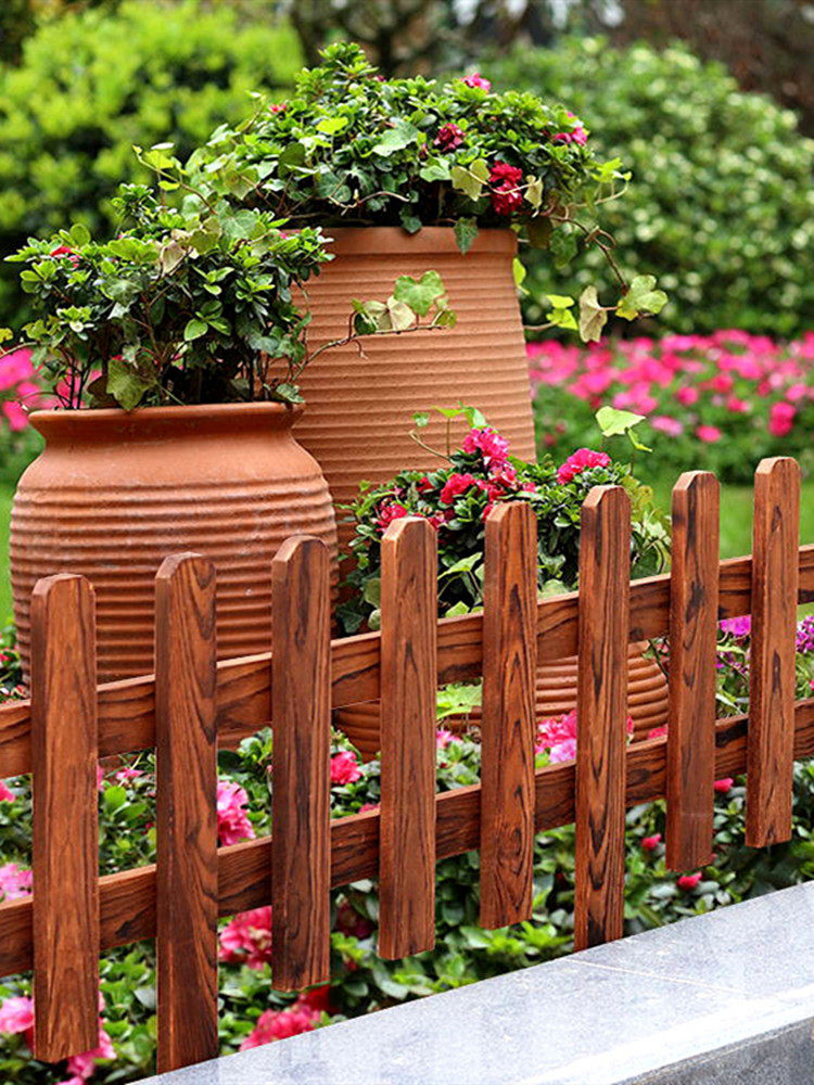 花园草坪防腐木栅栅栏护栏栏杆围栏篱笆栏栅大型篱笆