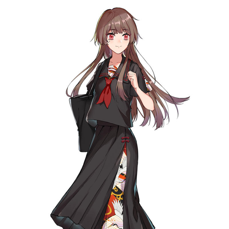 漫踪动漫周边衣服短袖裙子jk鹤舞五分上衣套装日系夏女二次元衣服