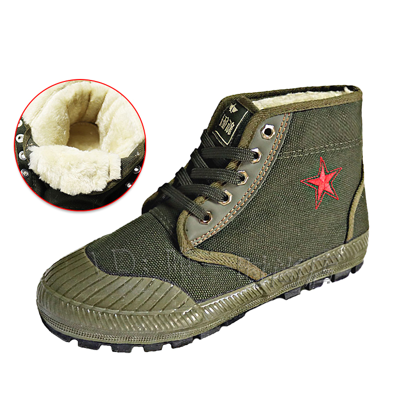 冬季3537高帮军男鞋军工解放鞋棉鞋冷库加绒加厚高帮鞋