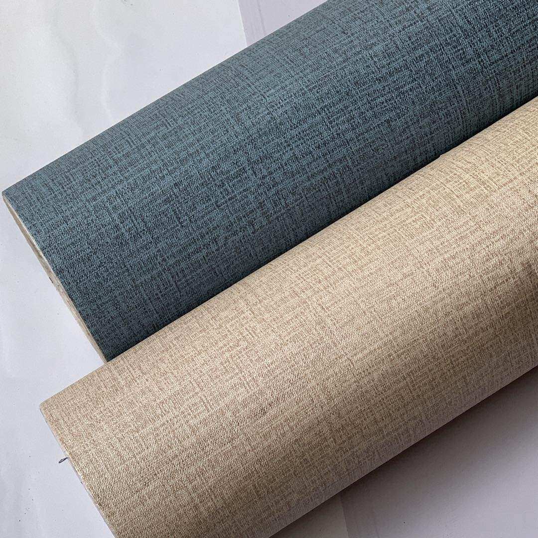 纯色素色麻布布纹卧室客厅装修旧房墙面翻新墙贴