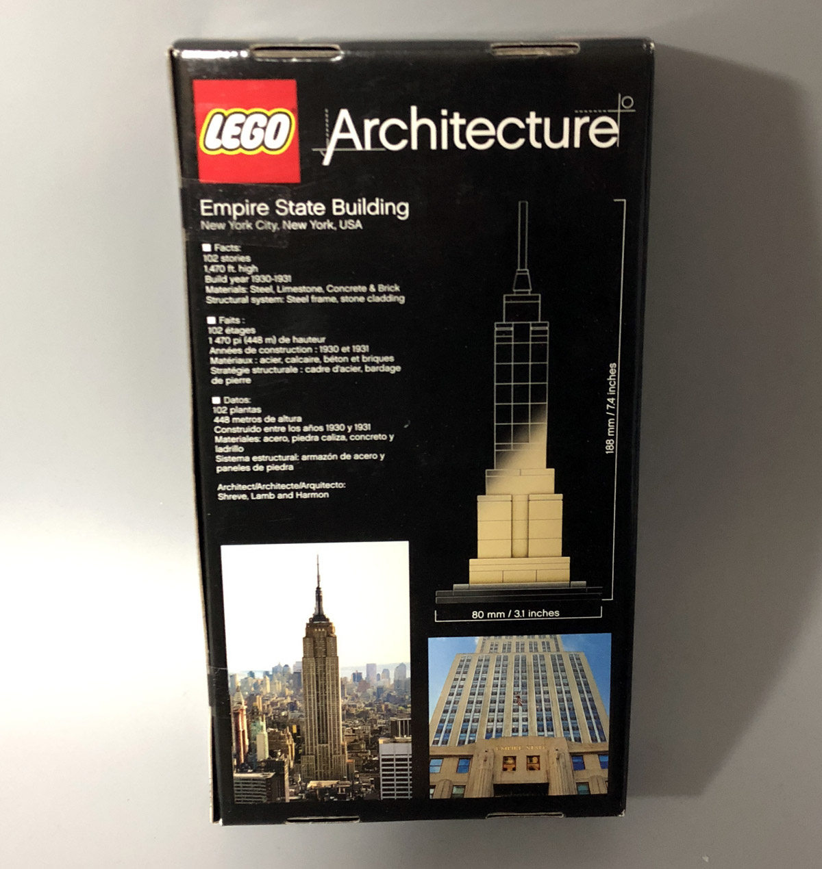 现货绝版全新正品乐高lego21002建筑建筑系系列塑料积木