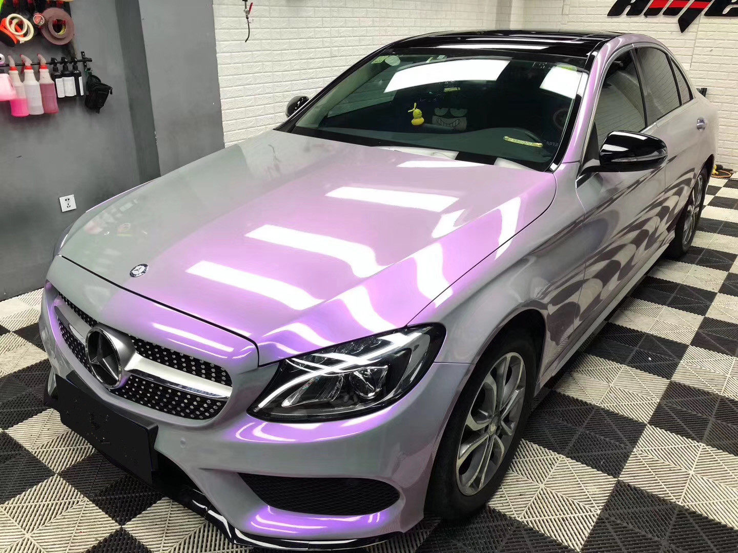 昆明车身改色变色膜汽车改色膜双色糖果灰魅改色膜