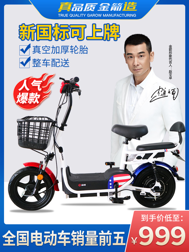 深圳简易男女小型自行车电动国标金箭新国标电瓶车