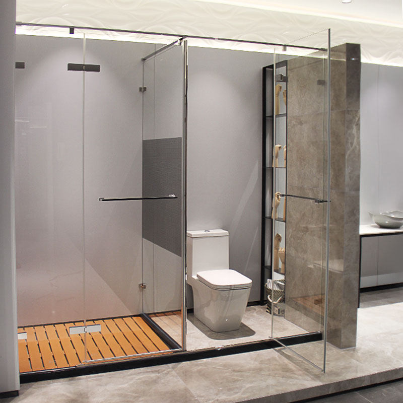 莱博顿不锈钢淋浴房浴室钢化玻璃隔断门整体卫生间平开nwj1252整体