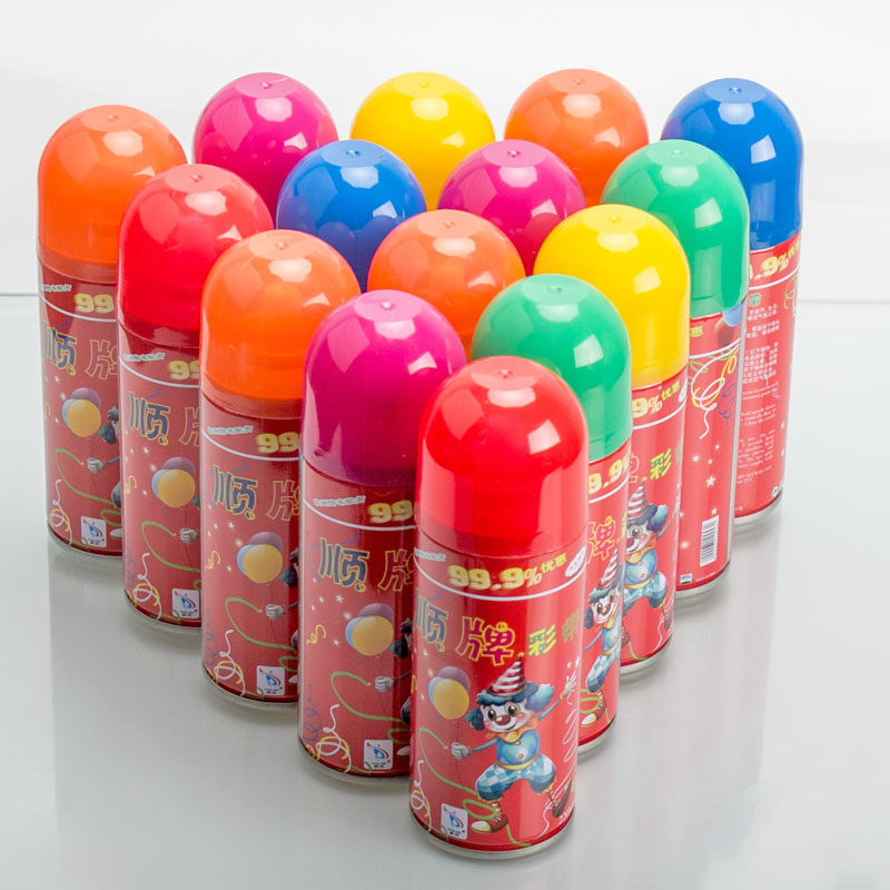 结婚婚庆用品喷彩婚礼装饰布置喷彩带喷飞雪喷罐泡沫喷花彩喷包邮