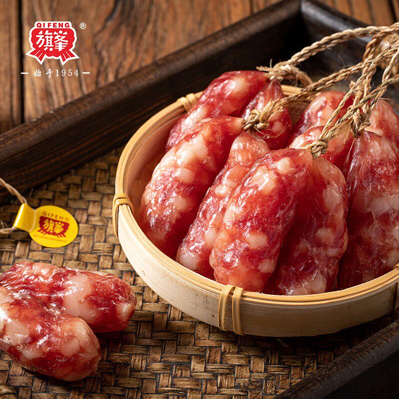 腊肠东莞特产旗峰佳味400g盒装广式广东腊味香肠