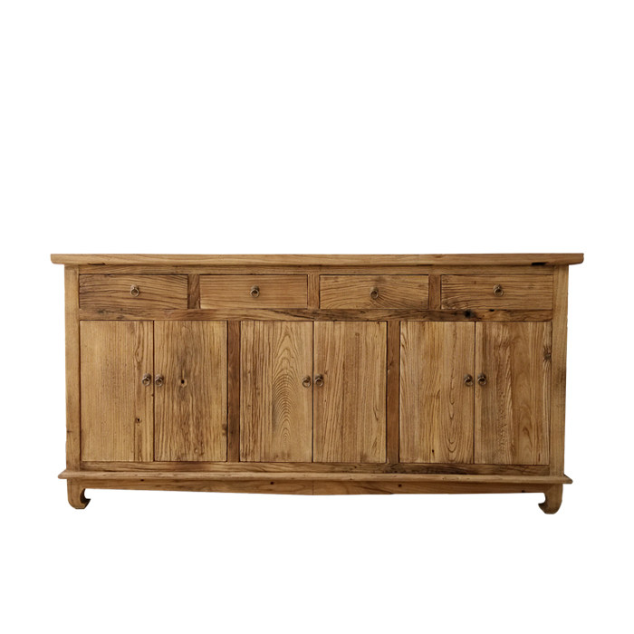 定制客厅实木边柜门板家俱卧室抽屉长条原木餐边柜