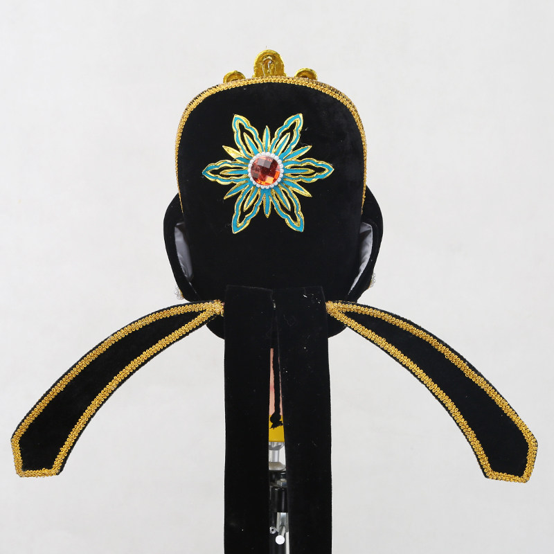 解元小生越剧黄梅戏戏曲盔帽帽子才子软帽改良古典舞配饰