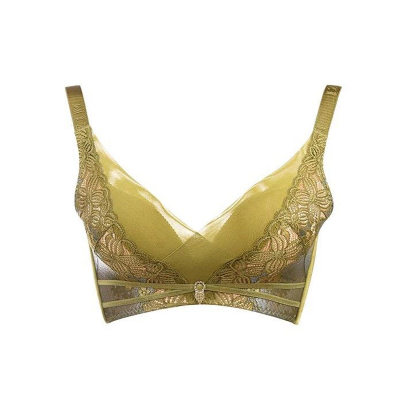 幂姿内衣官方正品典雅笼纱大胸小胸平胸钢圈文胸套装