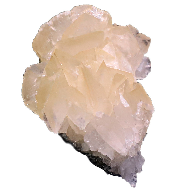 包邮片状黄色方解石天然保真原石矿物晶体标本摆件