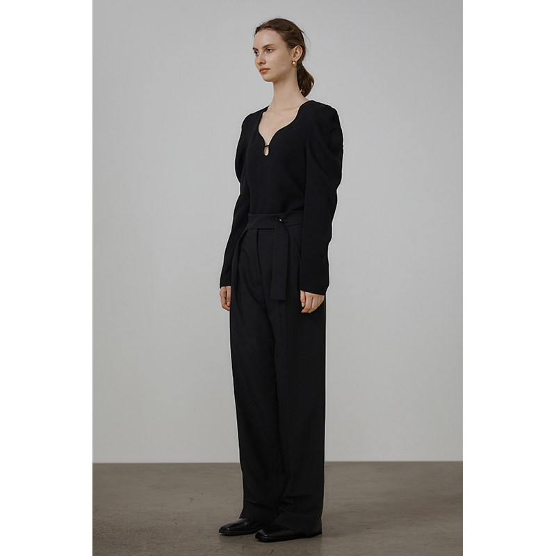 unspoken羊腿袖衬衫女春修身显瘦气质设计感小众高级感上衣内搭