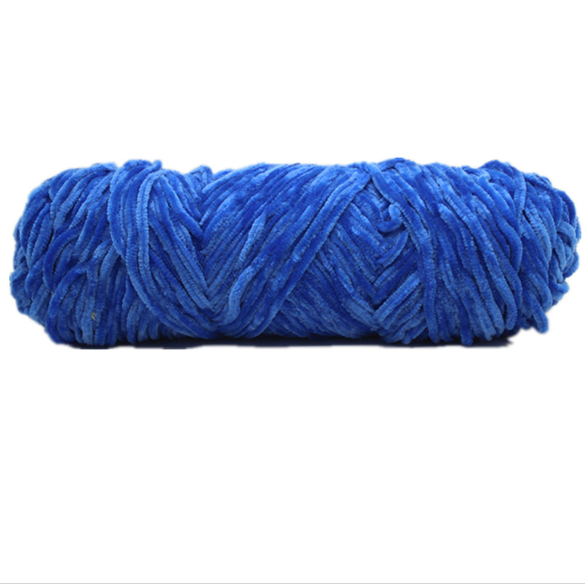 雪尼尔金丝绒毛线团手工diy编织围巾粗线暴力熊材料包钩针勾拖鞋