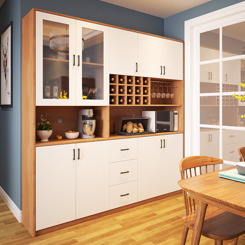 现代简约餐边柜餐厅储物柜欧式酒柜碗柜多功能组合橱