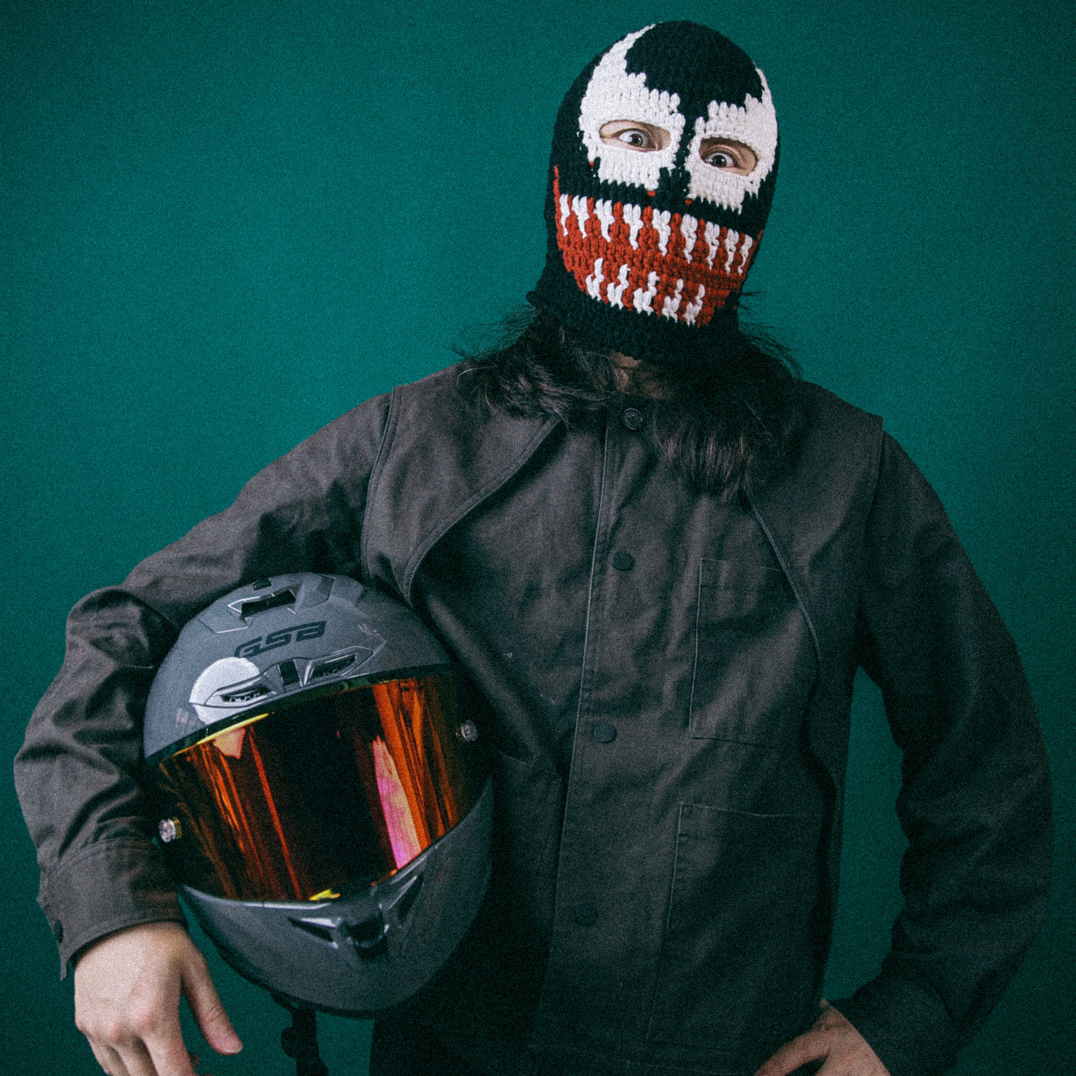 毒液头套毛线针织秋冬保暖搞笑恶搞帽子