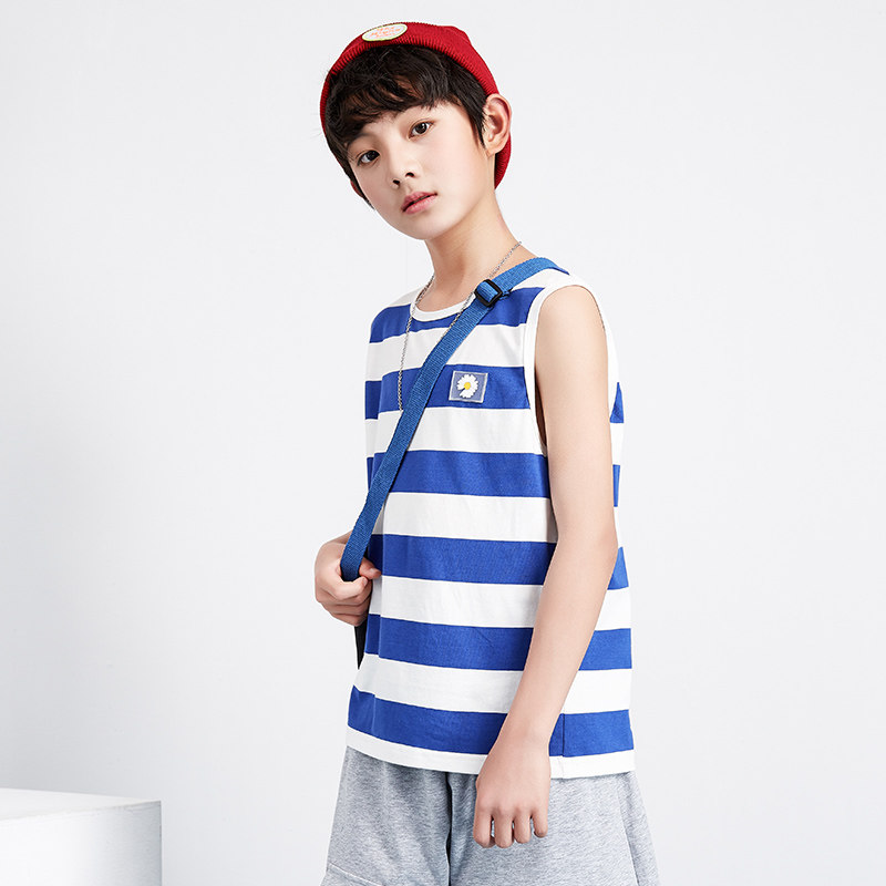 男童背心外穿小雏菊条纹打底t2020夏季新款韩版洋背心吊带