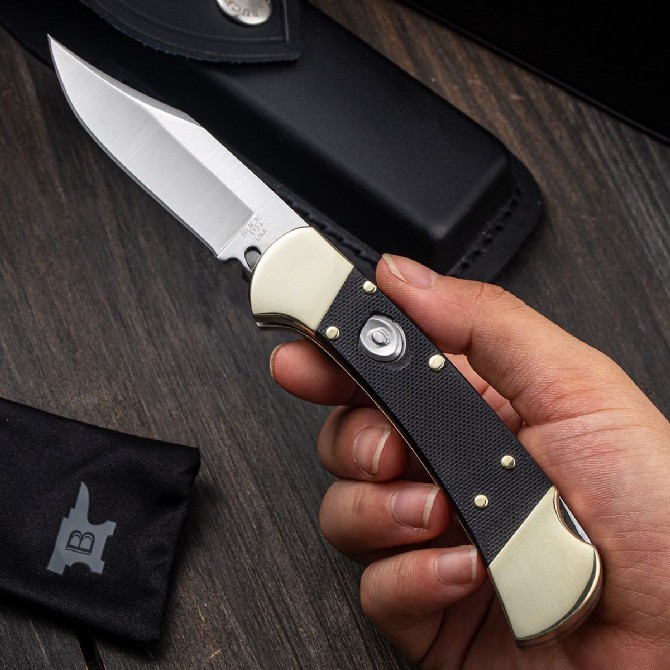 buck美国巴克游骑兵精英侧开折刀户外野营狩猎其他户外刀具