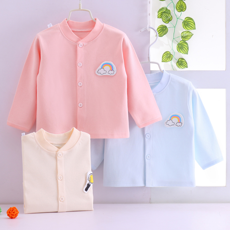 婴儿上衣新款四季单件儿童棉毛衫纯棉秋衣男童女童单衣宝宝睡衣