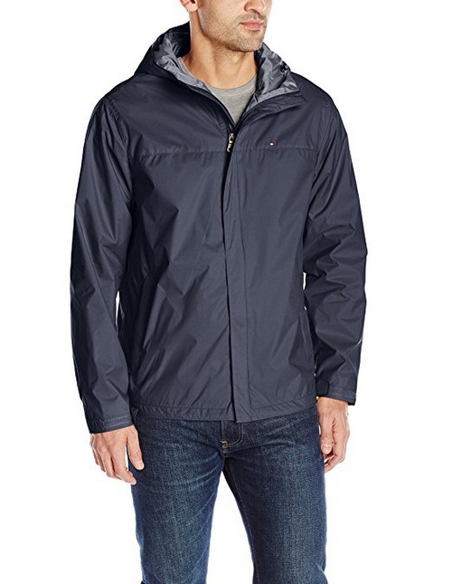 Tommy Hilfiger汤米男连帽大防雨风衣夹克外套美国正品现货